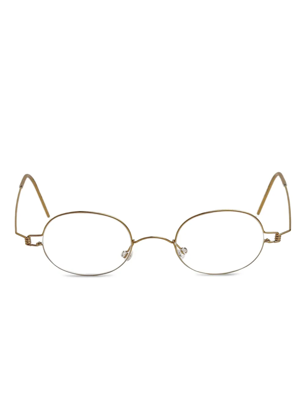 oval-frame glasses