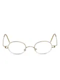 Lindberg oval-frame glasses - Gold