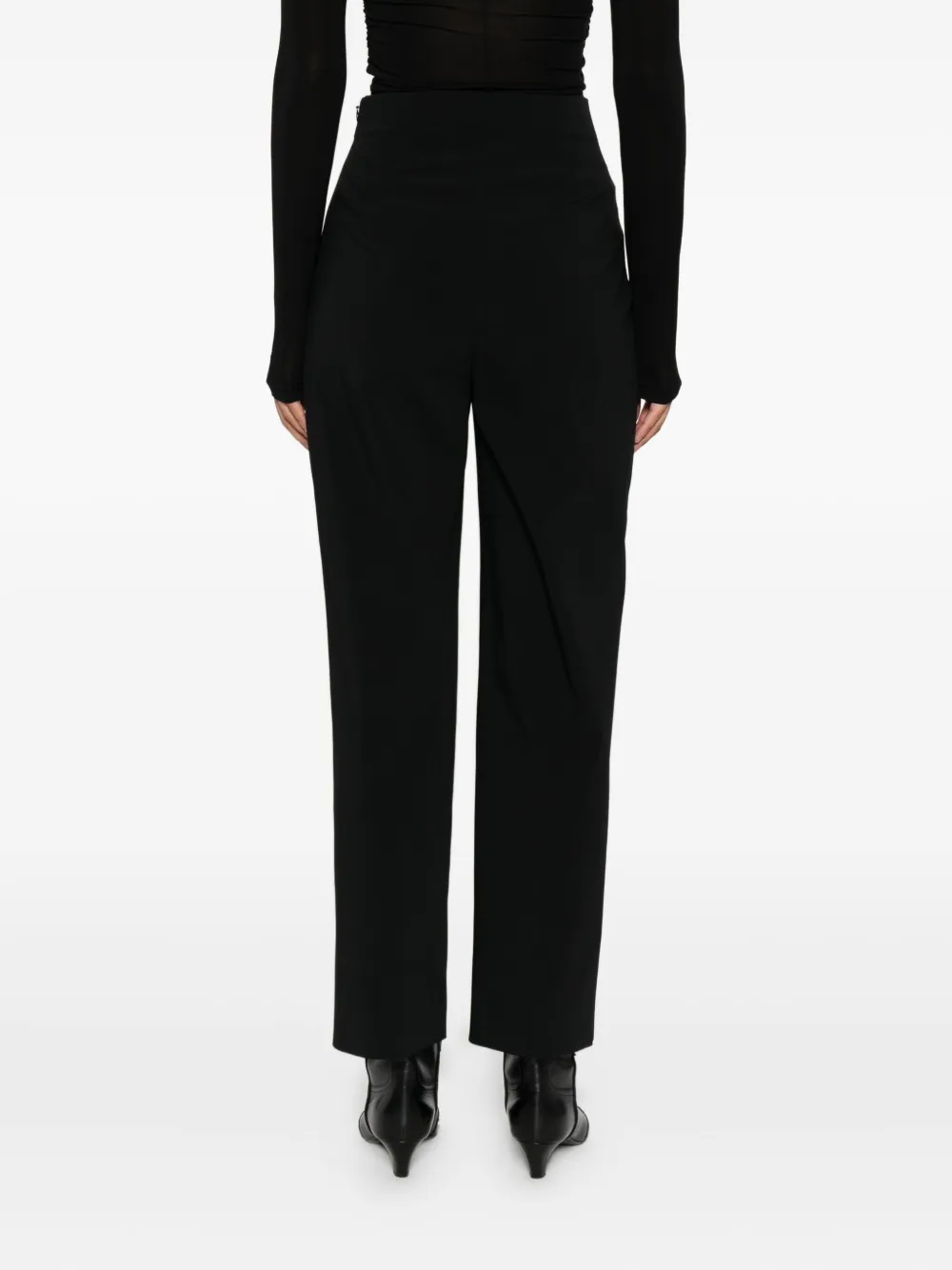 Alberta Ferretti straight-leg trousers Zwart