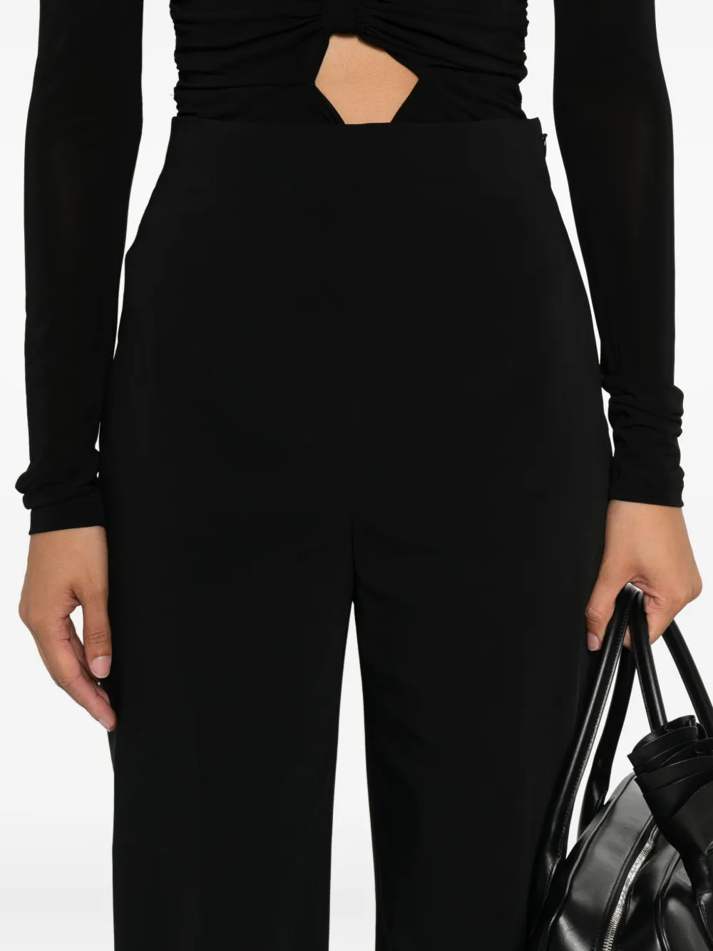 Alberta Ferretti straight-leg trousers Zwart