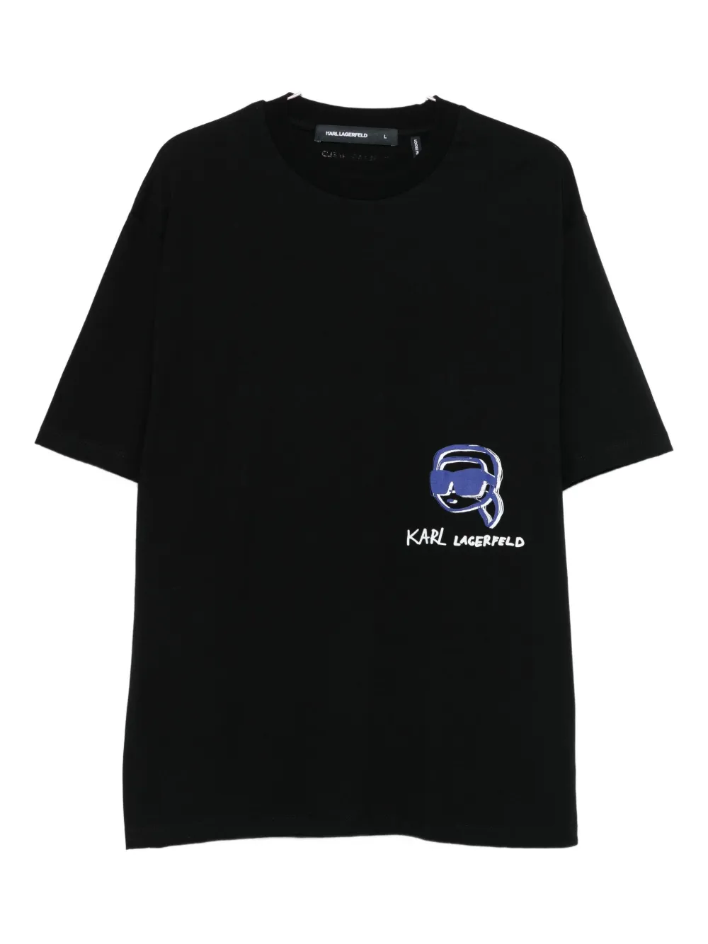 Karl Lagerfeld Graphic-print T-shirt In Black