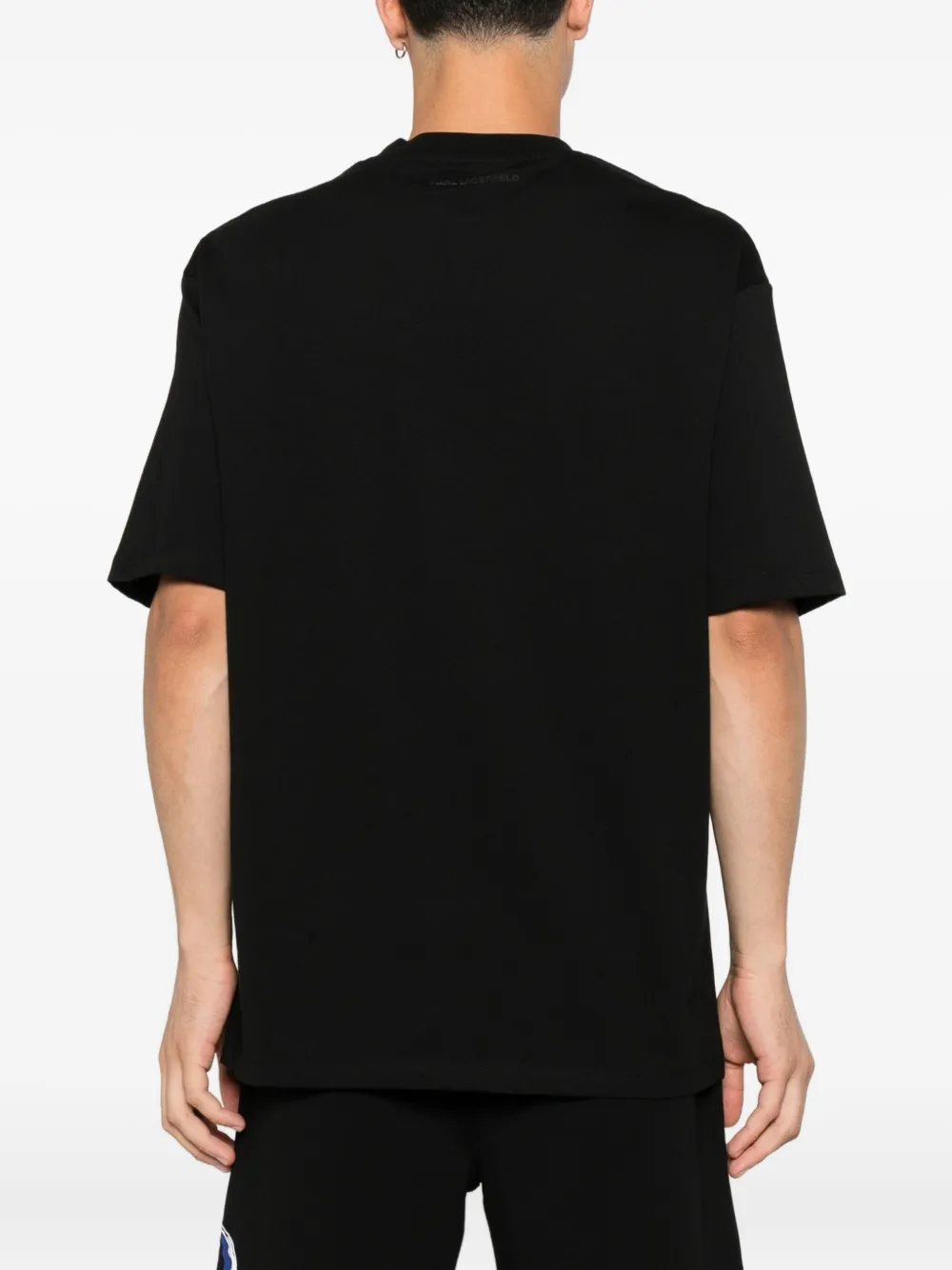 Karl Lagerfeld T-shirt met grafische print Zwart
