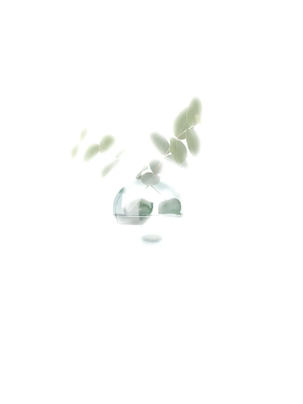 Studio About glass vase - Wit