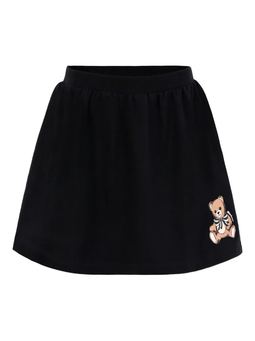 Moschino Kids teddy-print skirt Zwart
