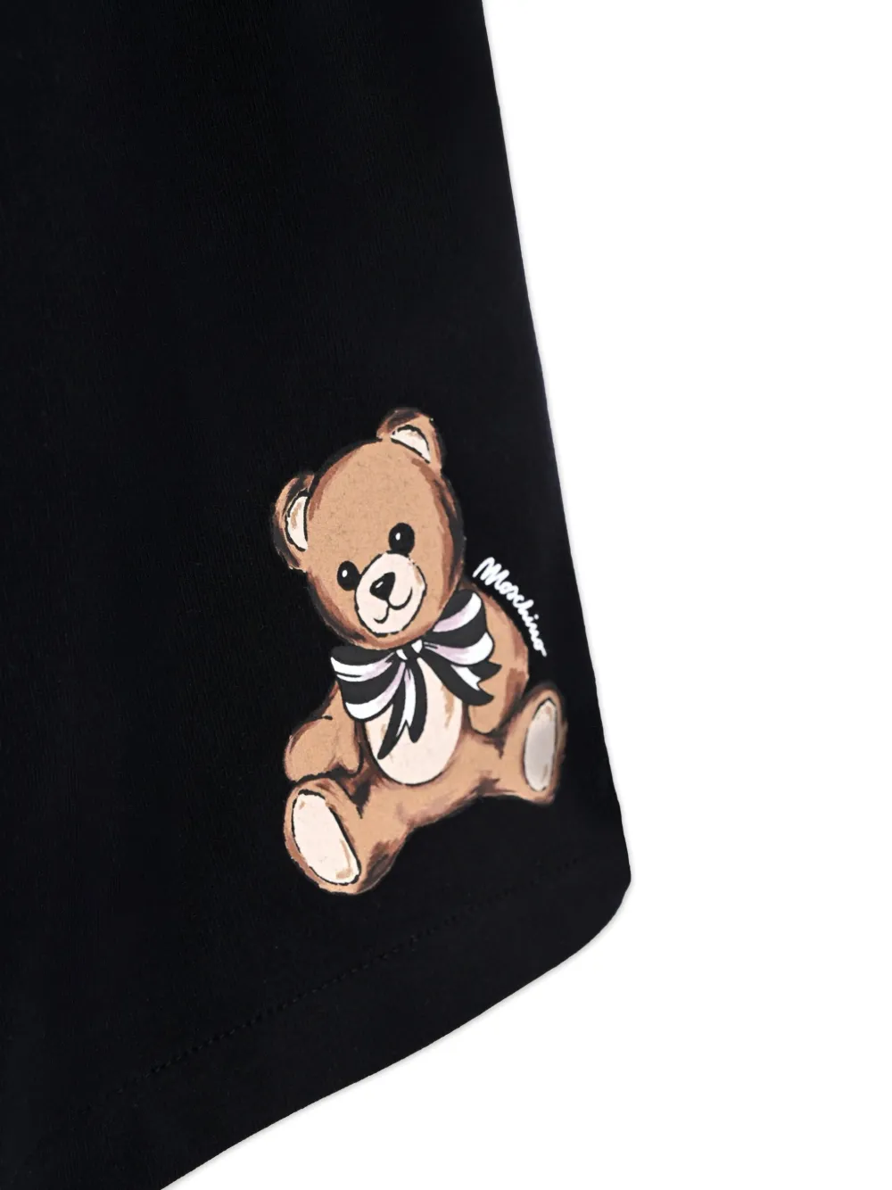 Moschino Kids teddy-print skirt Zwart