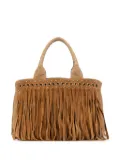 Prada Pre-Owned 2010-2024 Canvas Canapa Fringe satchel - Brown