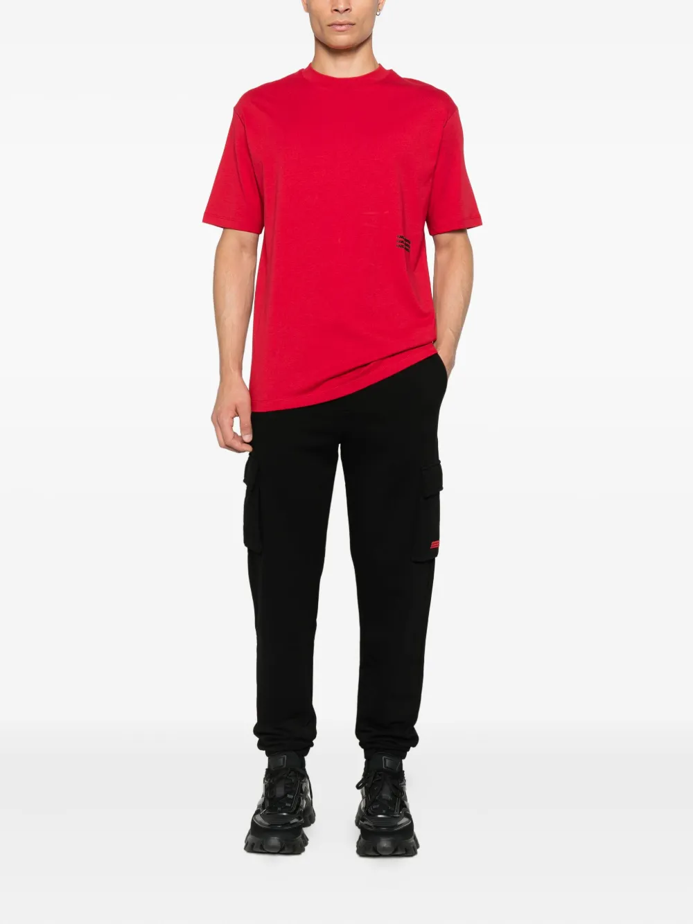 Karl Lagerfeld T-shirt met logo Rood