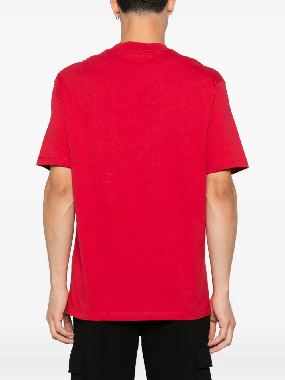 Karl Lagerfeld T-shirt met logo Rood