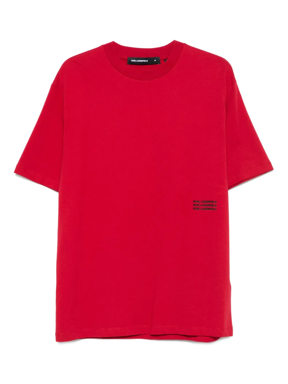 Karl Lagerfeld T-shirt met logo Rood