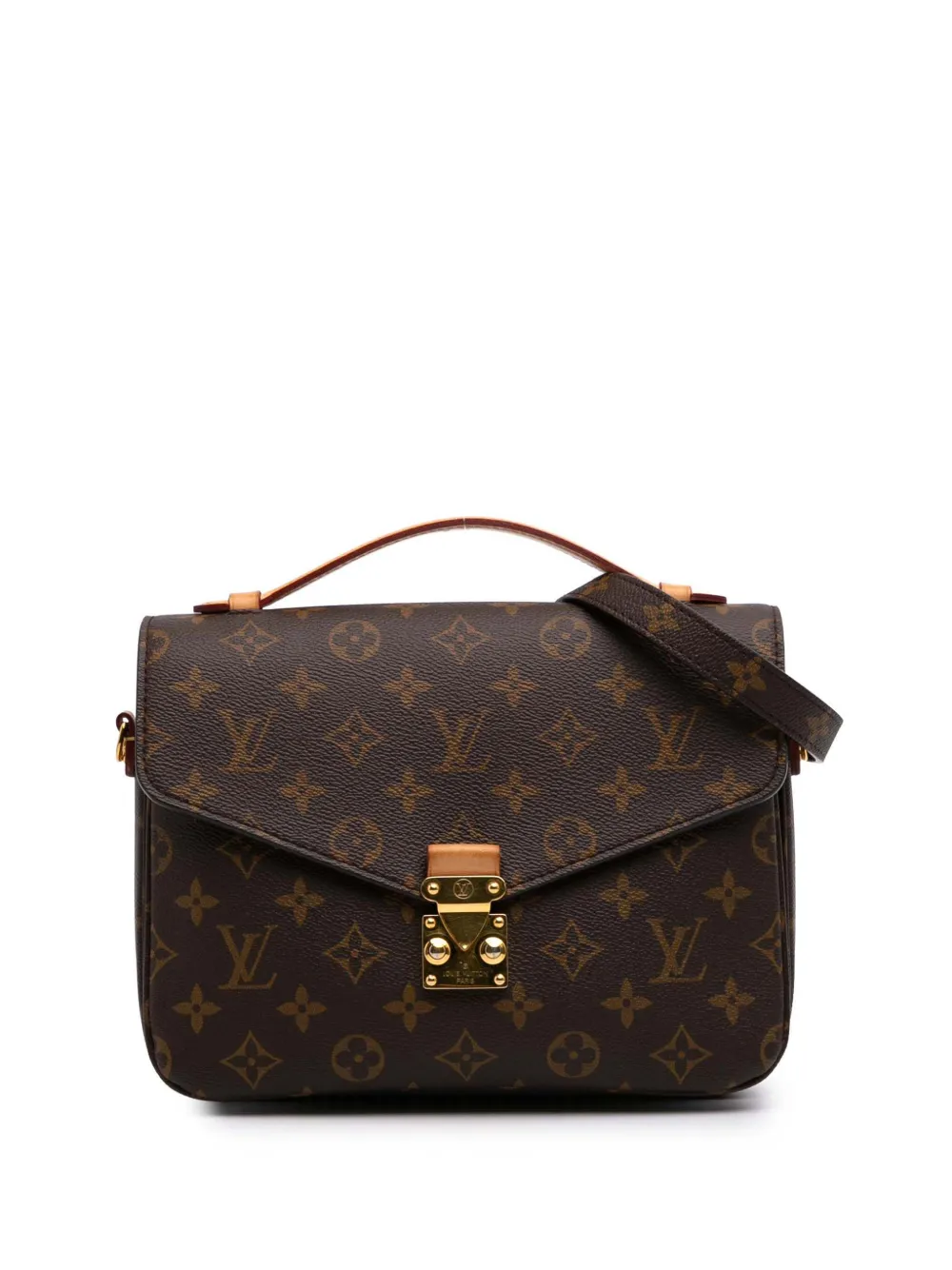 Louis Vuitton Pre-Owned 2021-2025 モノグラム ポシェット メティス サッチェルバッグ - ブラウン Louis Vuitton Pre-Owned 2021-2025 モノグラム ポシェット メティス サッチェルバッグ - ブラウン
