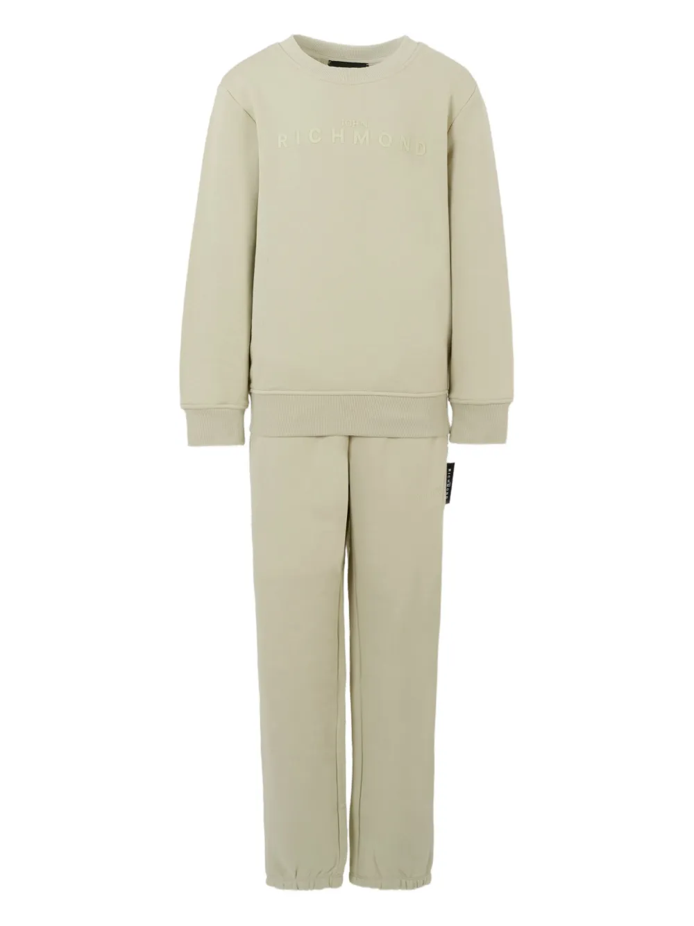 John Richmond Junior logo-detail tracksuit Beige