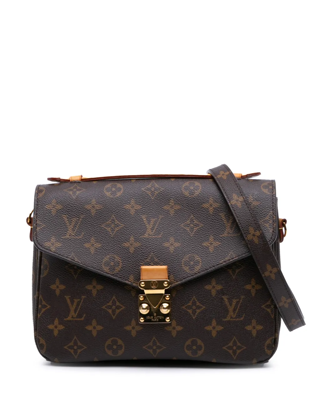 Louis Vuitton Pre-Owned 2016 モノグラム ポシェット メティス サッチェルバッグ - ブラウン Louis Vuitton Pre-Owned 2016 モノグラム ポシェット メティス サッチェルバッグ - ブラウン
