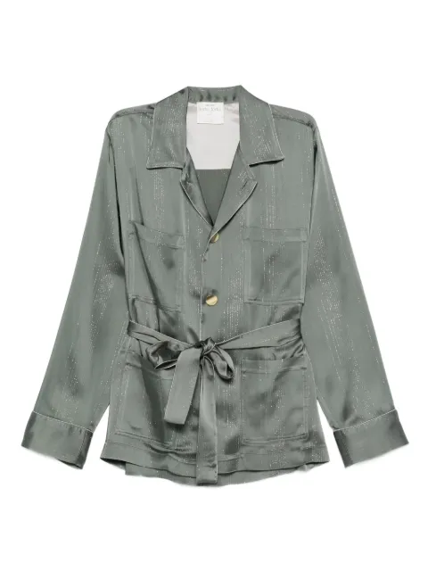 Forte Forte striped belted jacket