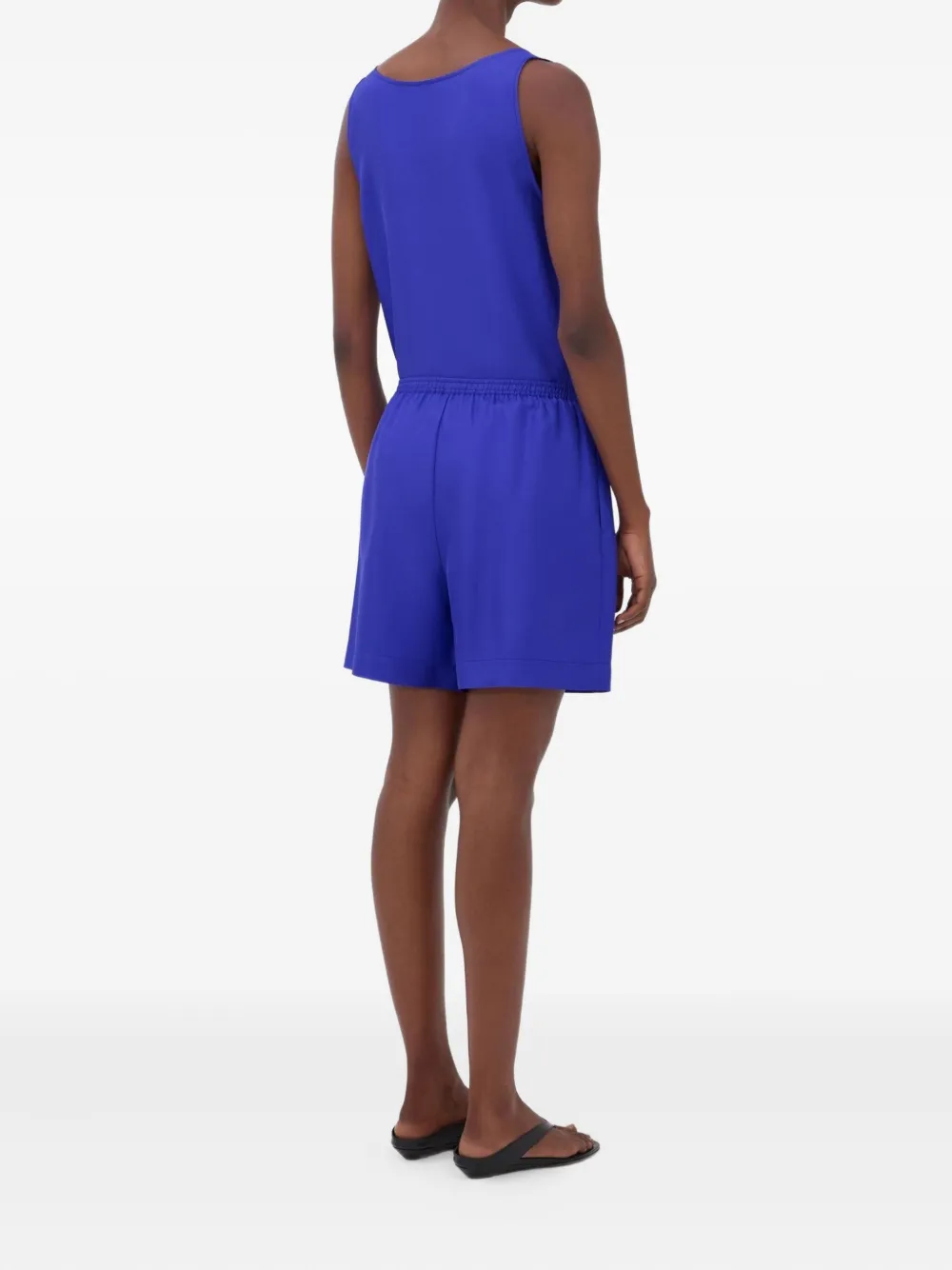 LouLou de Saison ARL shorts met elastische tailleband en zijzak Blauw