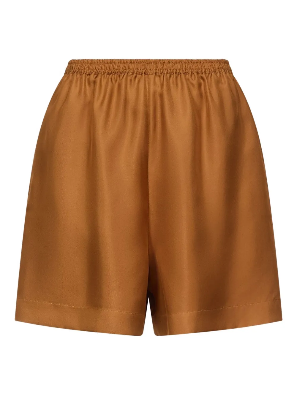 LouLou de Saison Shorts met elastische tailleband Bruin