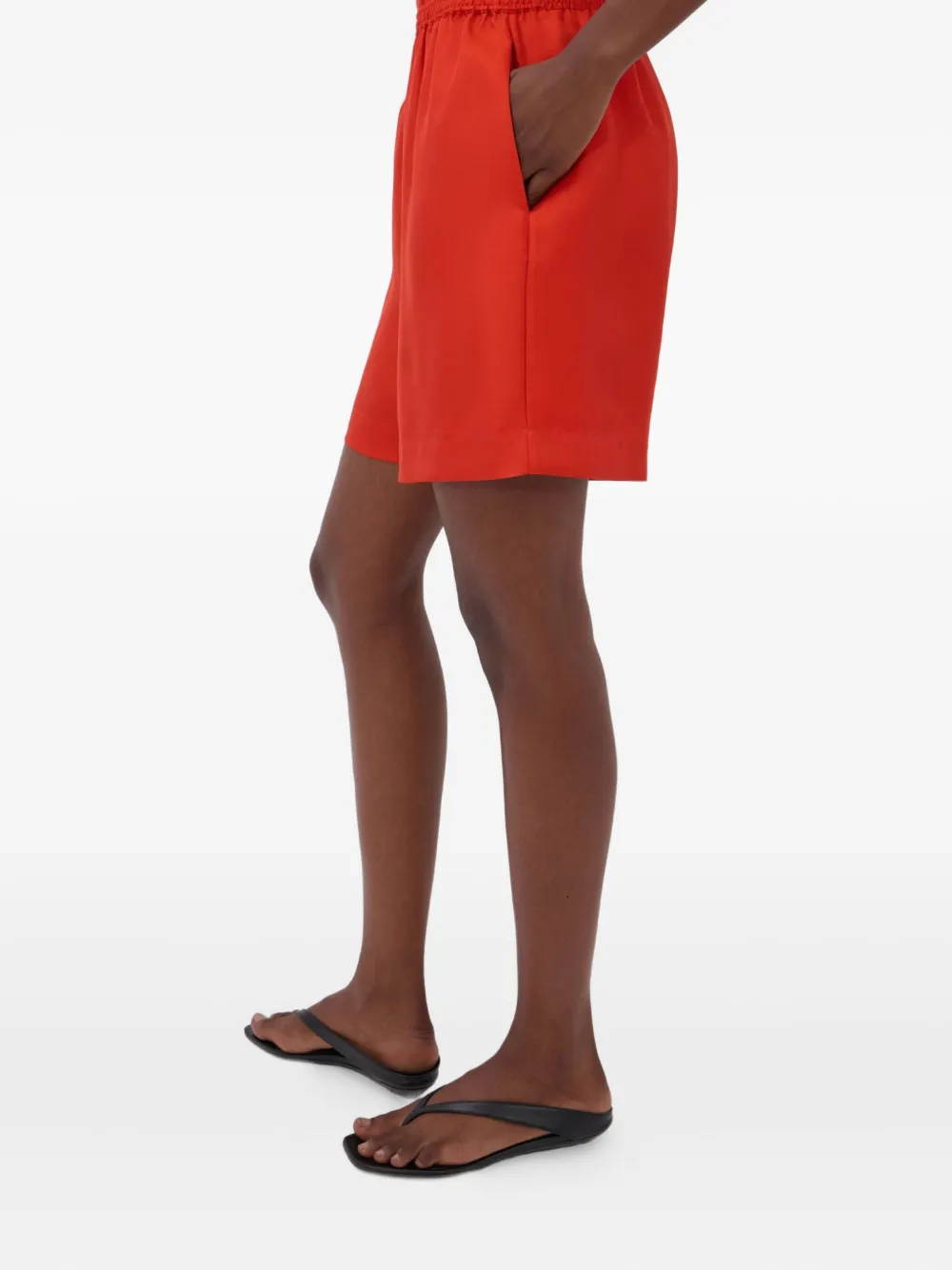 LouLou de Saison Arl shorts met elastische tailleband en zijzakken Rood