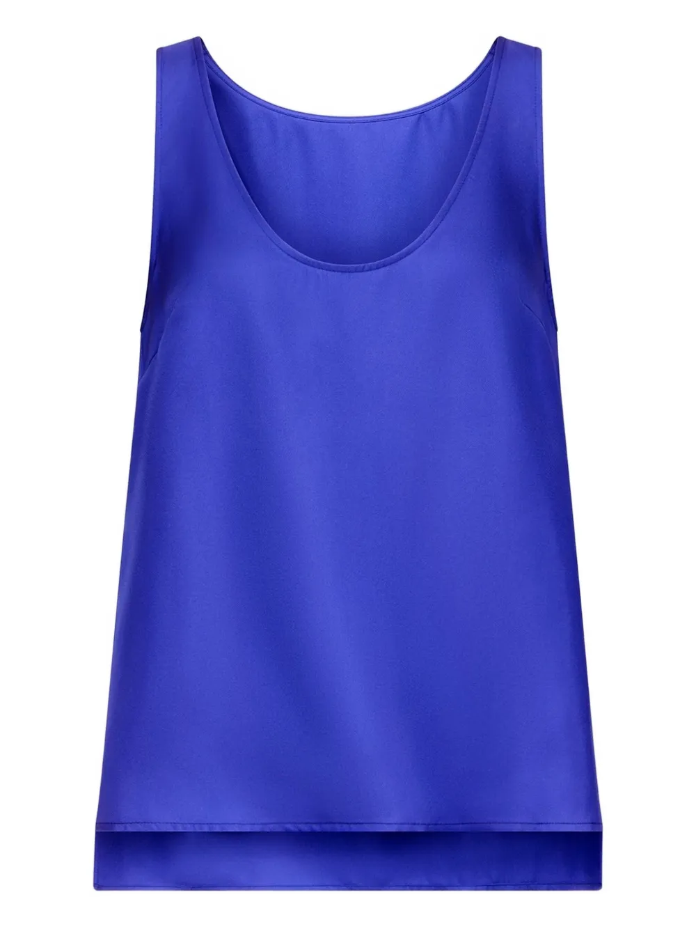 LouLou de Saison Gaby mouwloze top met ronde hals Blauw