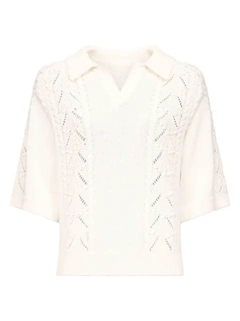 LouLou de Saison crochet-detail T-shirt