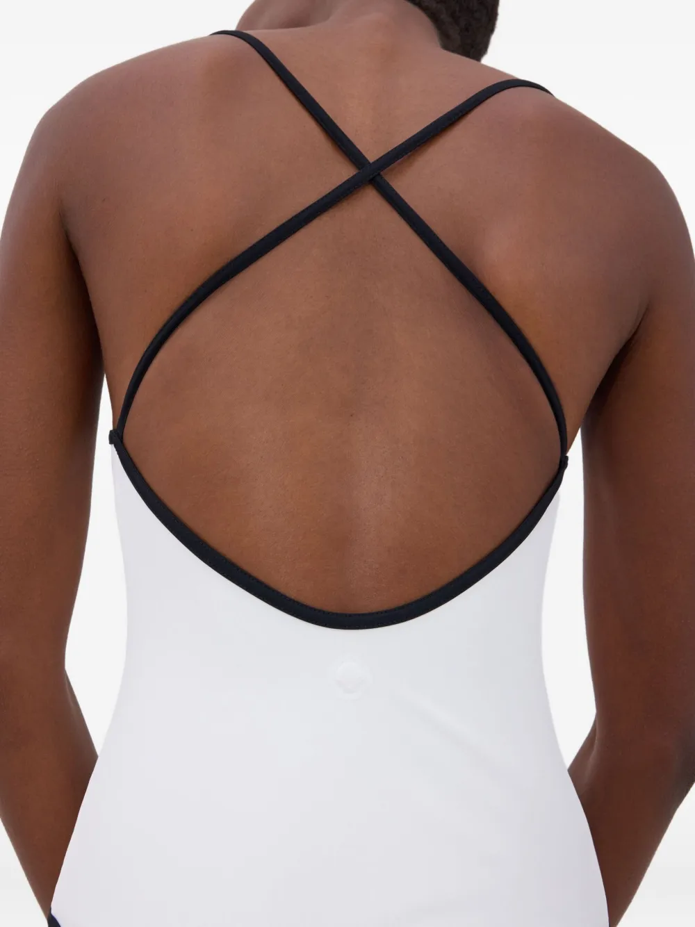 Loulou De Saison Itak Square-neck Criss-cross Swimsuit In White