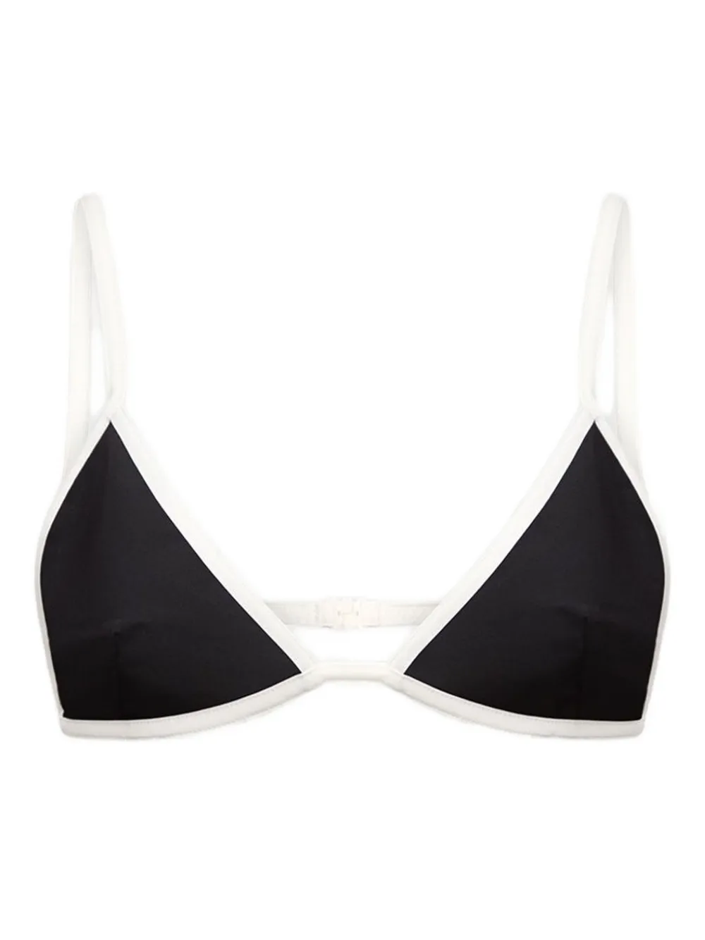 LouLou de Saison Sofia triangular-cup bikini top | Black | Image 1