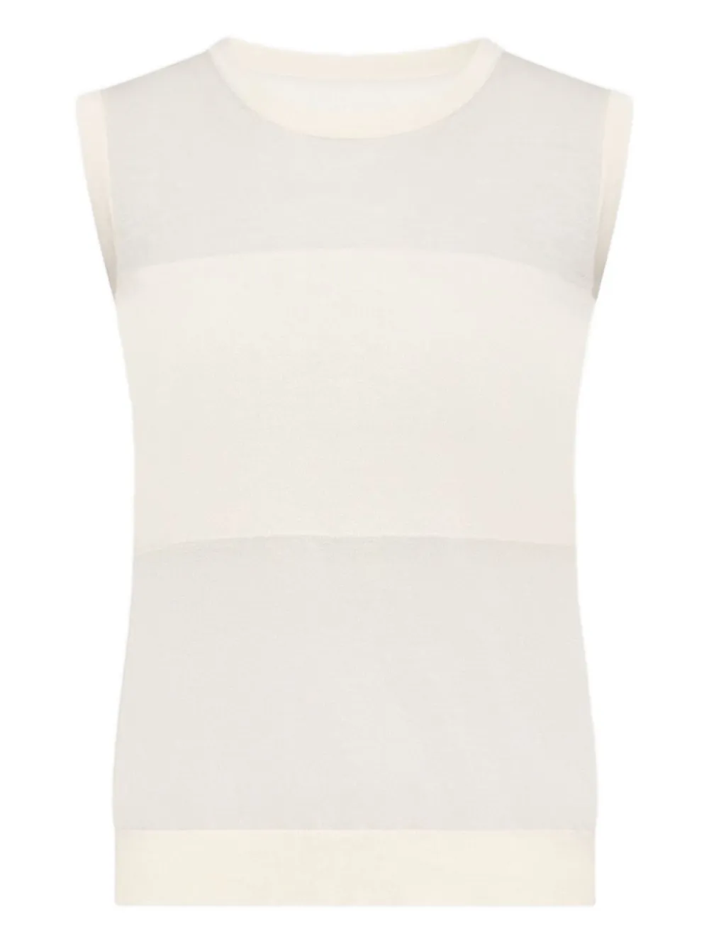 LouLou de Saison Anita mouwloze top Wit