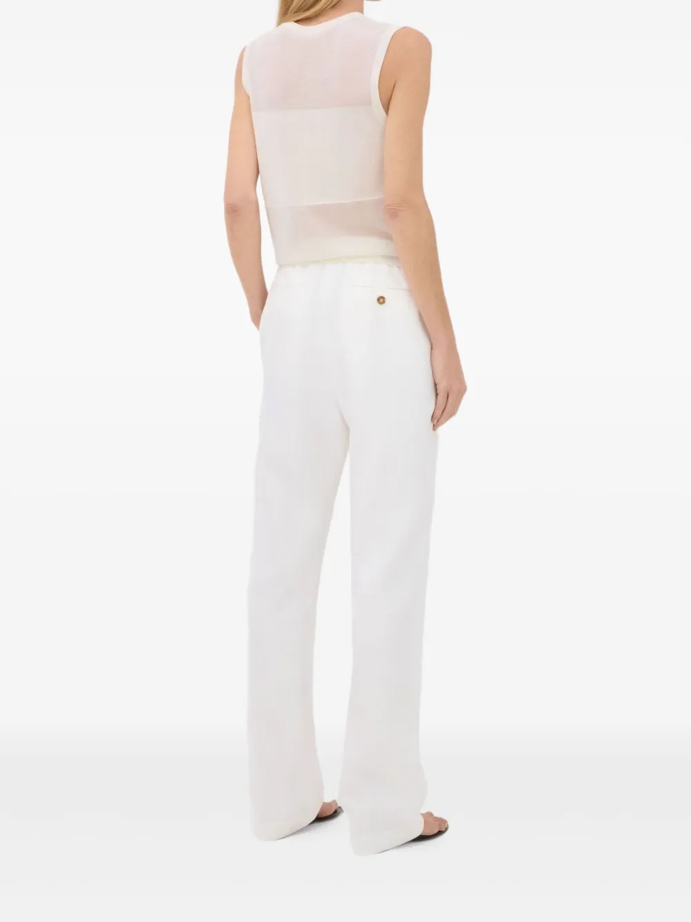 LouLou de Saison Anita mouwloze top Wit