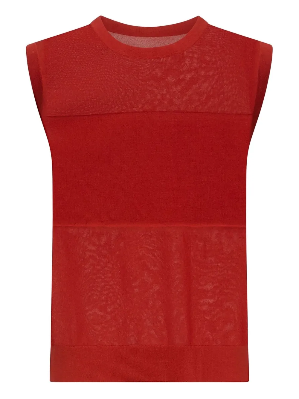 LouLou de Saison ribbed sleeveless vest | Red | Image 1