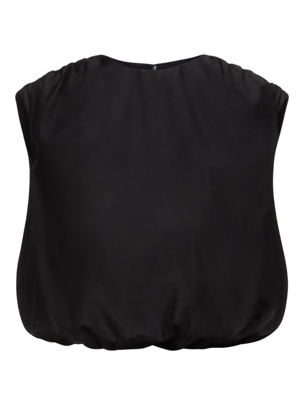LouLou de Saison Blouse met gesmockte schouders Zwart