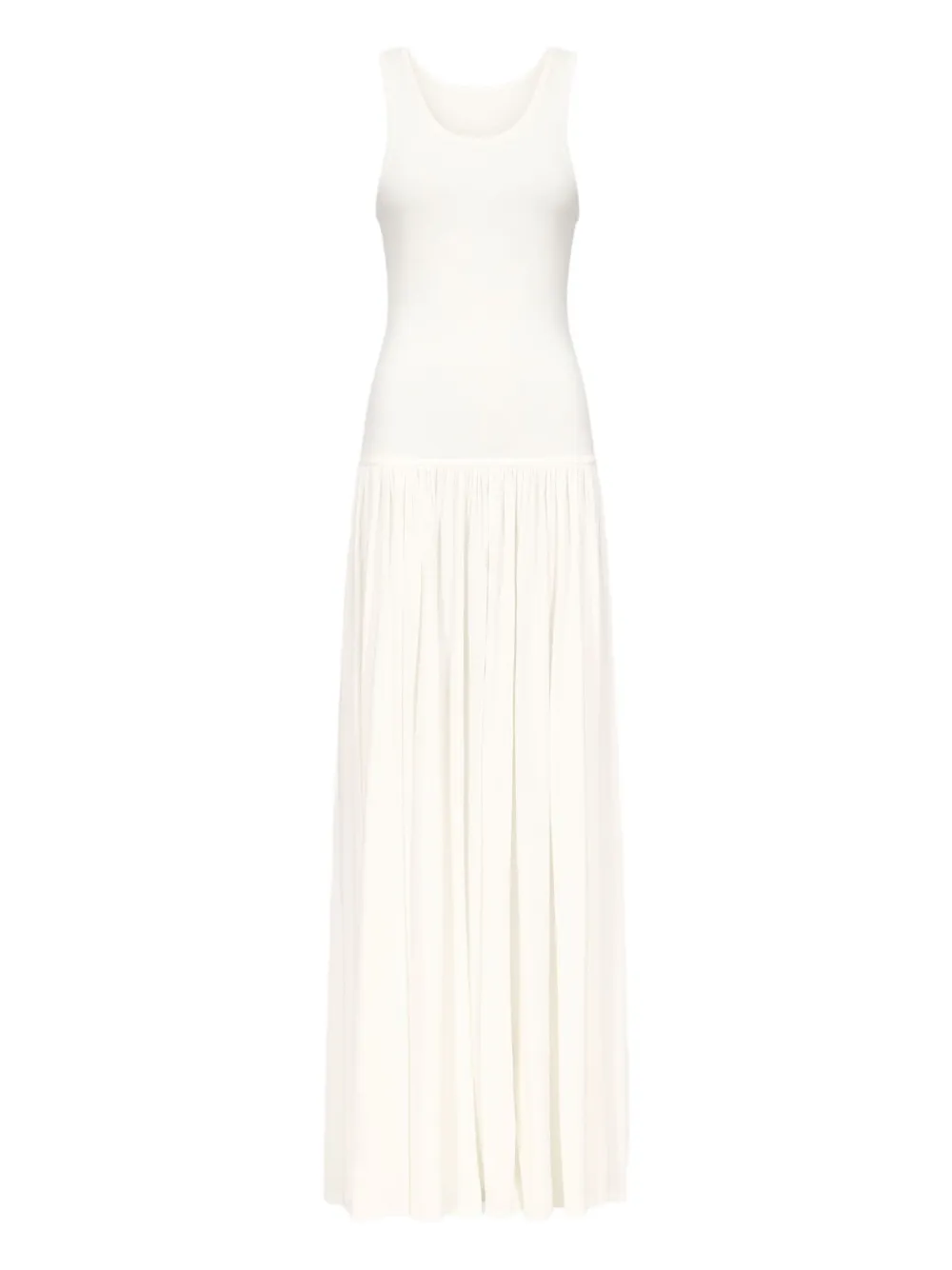 LouLou de Saison Jada gathered-skirt maxi dress | White | Image 1