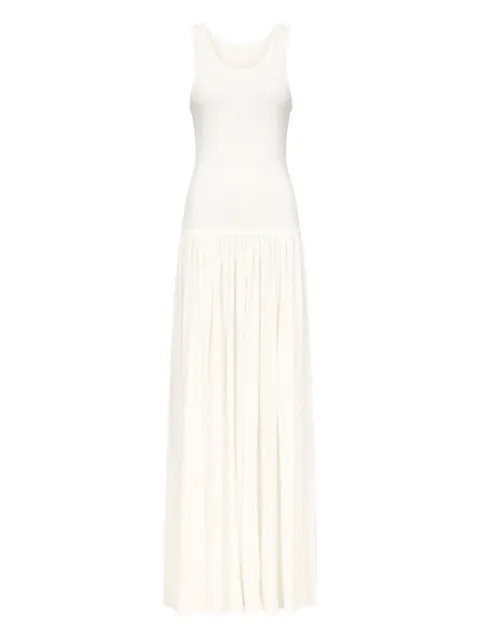 LouLou de Saison Jada gathered-skirt maxi dress