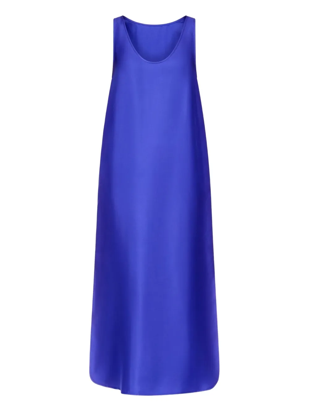 LouLou de Saison Maxi-jurk met diepe ronde hals en split Blauw