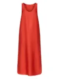 LouLou de Saison scoop-neck side-vent maxi dress - Red