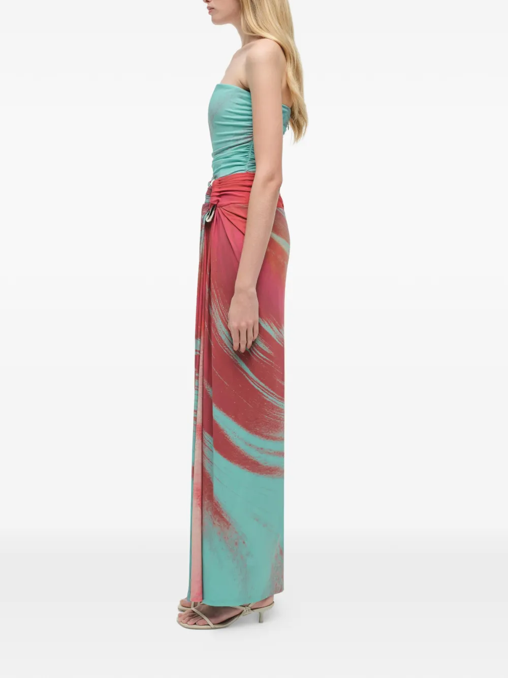Simkhai Emma Strapless Maxi Dress In Pink