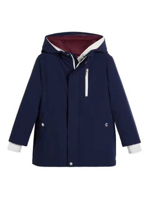 Brunello Cucinelli Kids logo-patch 3-in-1 parka