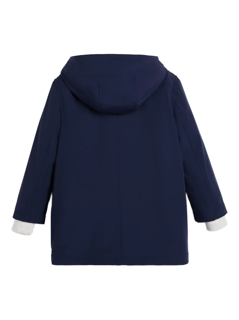 Brunello Cucinelli Kids logo-patch 3-in-1 parka Blauw