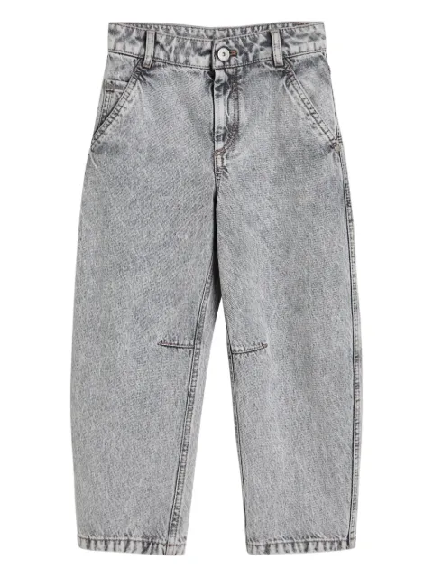 Brunello Cucinelli Kids faded-effect jeans