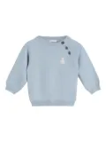 Brunello Cucinelli Kids Bernie Baby sweater - Blue