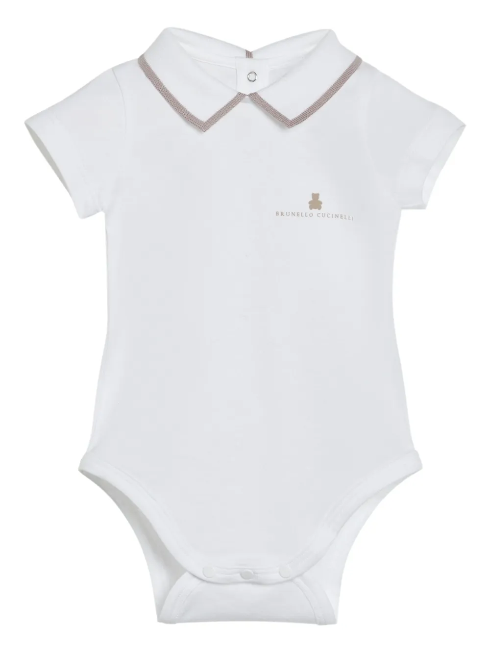Brunello Cucinelli Baby Bernie 2-piece Bodysuit Set In White