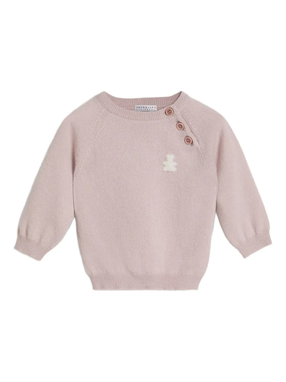 Brunello Cucinelli Kids Bernie Baby jumper Roze