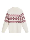 Brunello Cucinelli Kids Snowflake jacquard cardigan - Neutrals