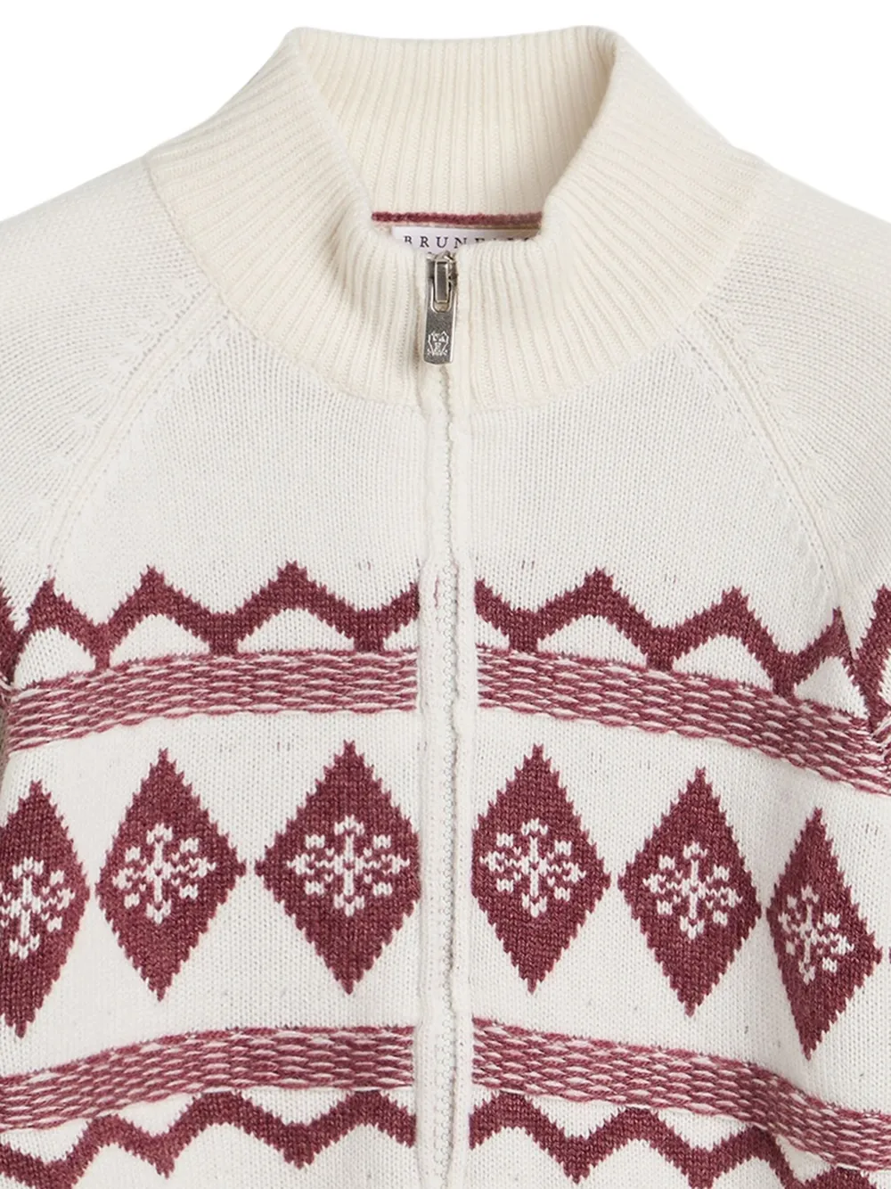 Brunello Cucinelli Kids Vest met sneeuwvlok-jacquard Beige