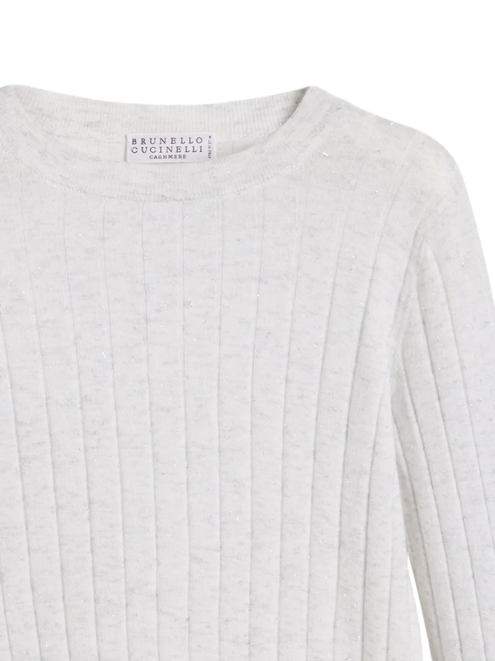 Brunello Cucinelli Kids cashmere jumper Wit