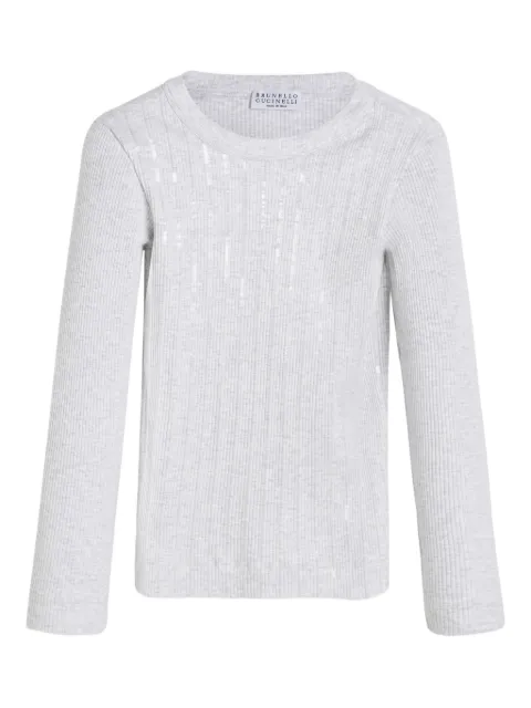 Brunello Cucinelli Kids sequin-embellished sweater