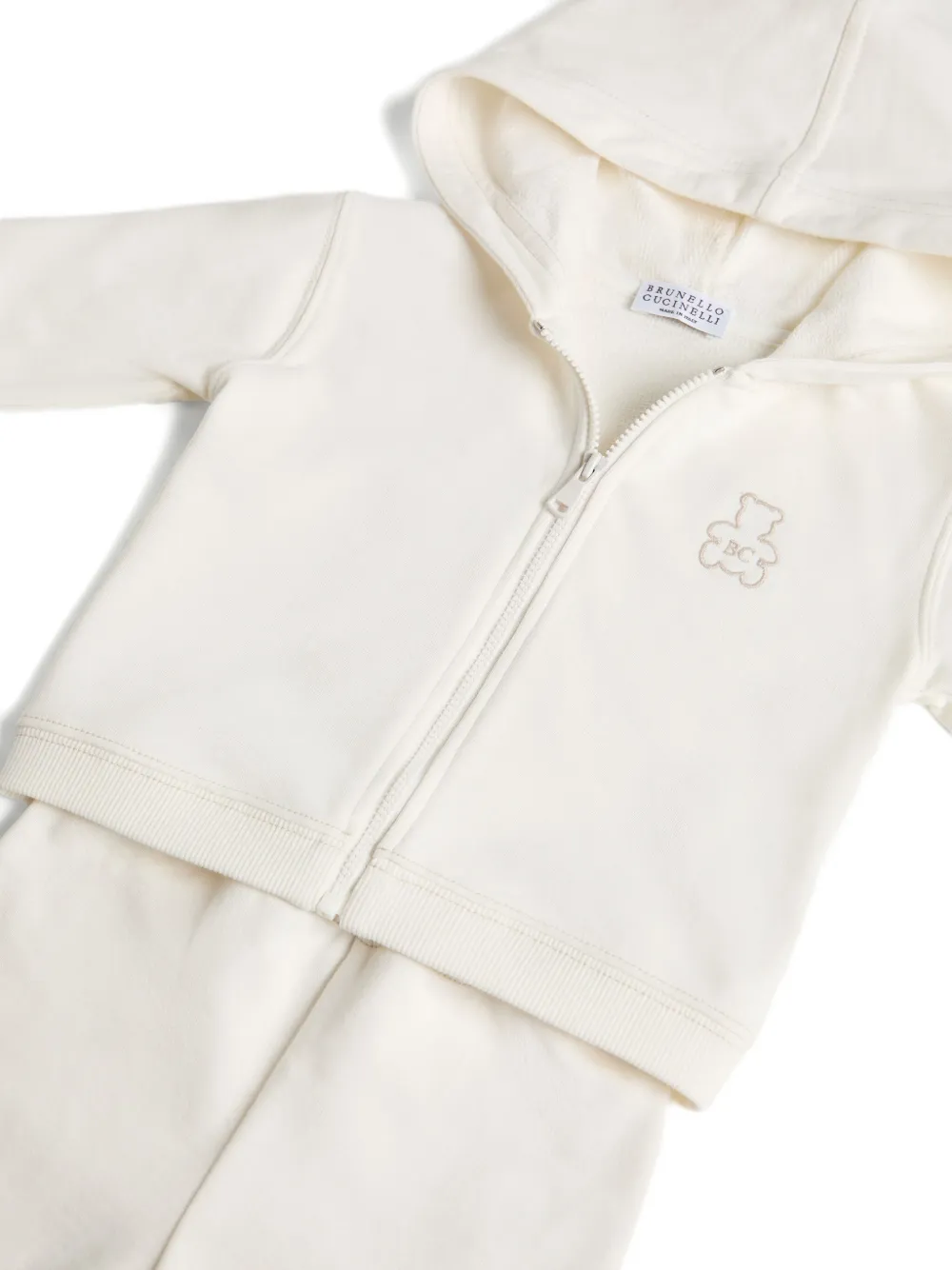 Brunello Cucinelli Kids Baby Bernie matching set Wit