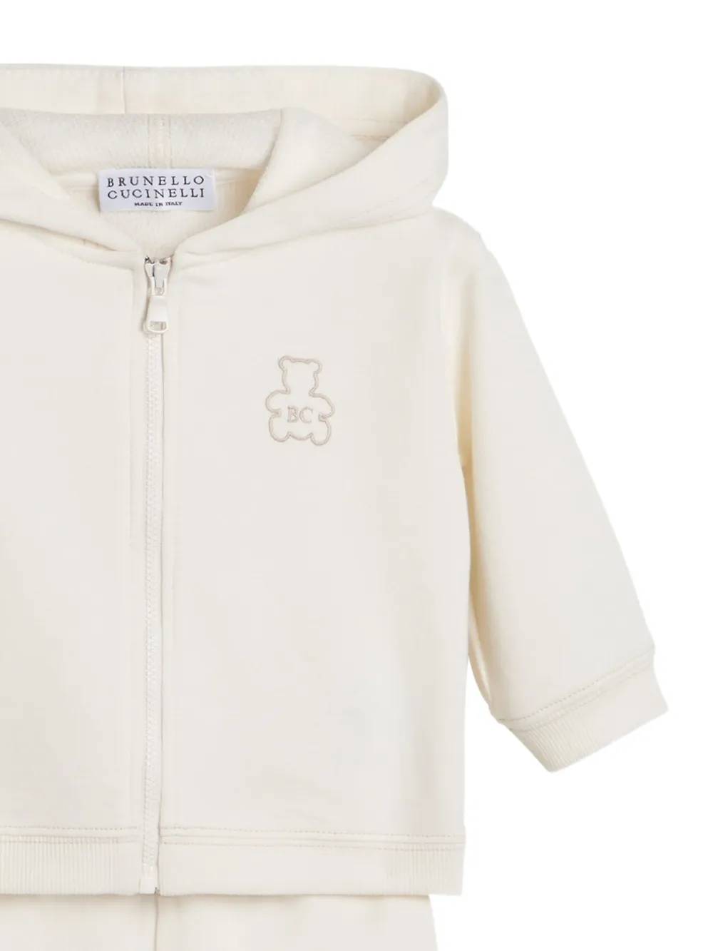 Brunello Cucinelli Kids Baby Bernie matching set Wit