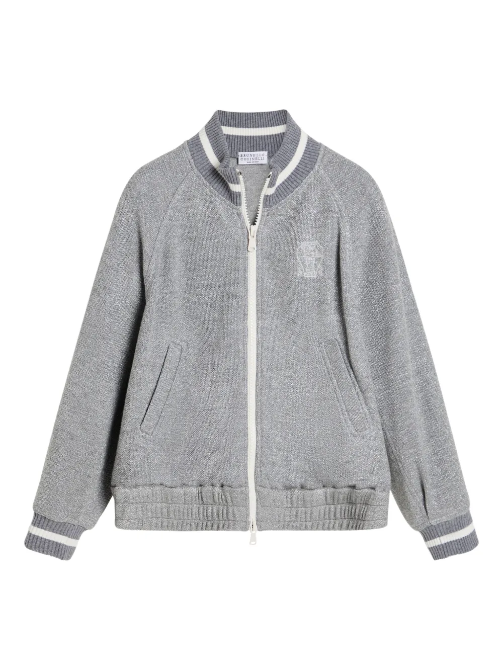 Brunello Cucinelli Kids jersey sweatshirt Grijs