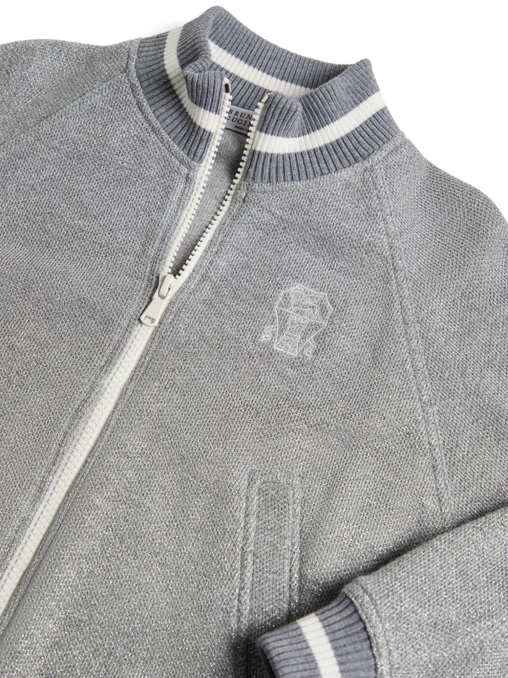 Brunello Cucinelli Kids jersey sweatshirt Grijs