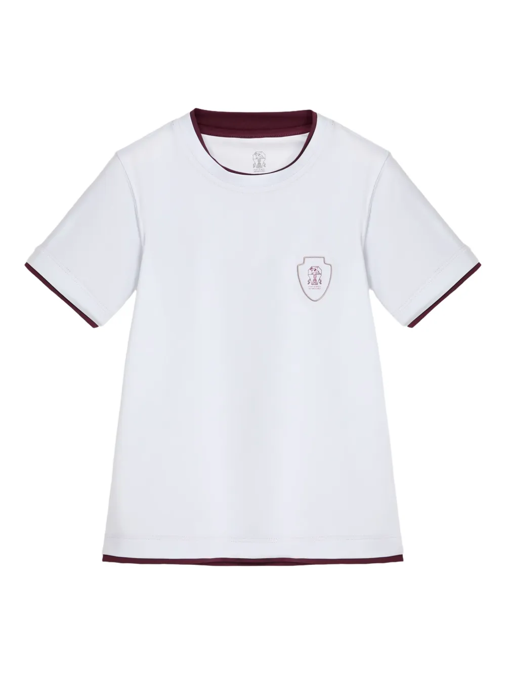 Brunello Cucinelli Kids faux-layering t-shirt Wit