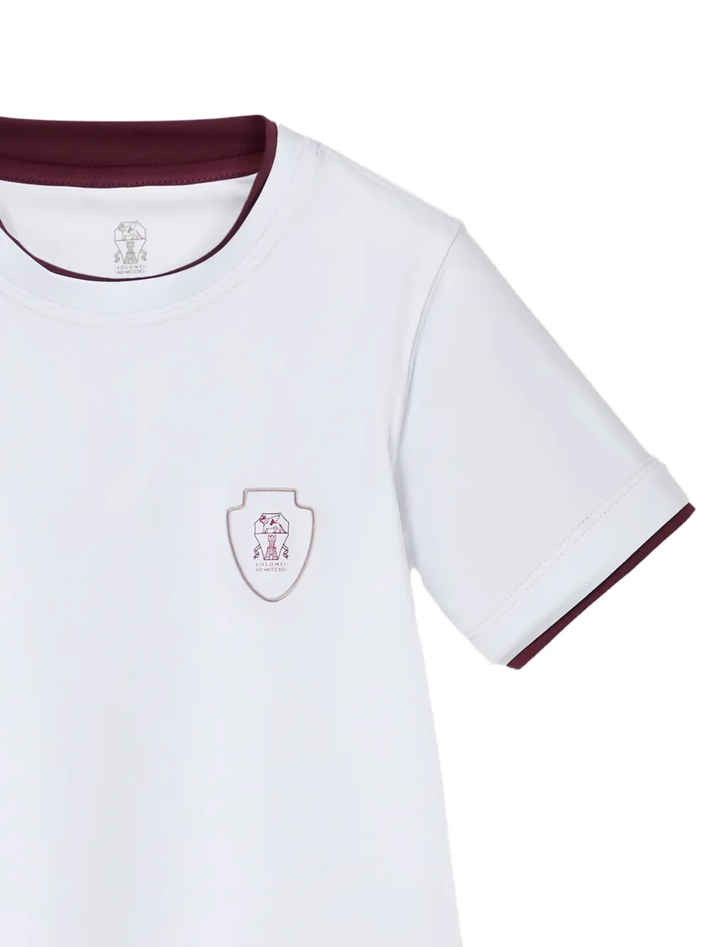 Brunello Cucinelli Kids faux-layering t-shirt Wit