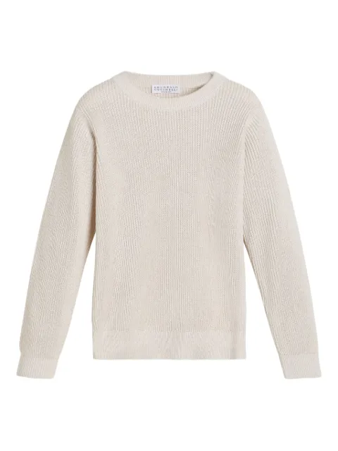 Brunello Cucinelli Kids lurex-detail jumper